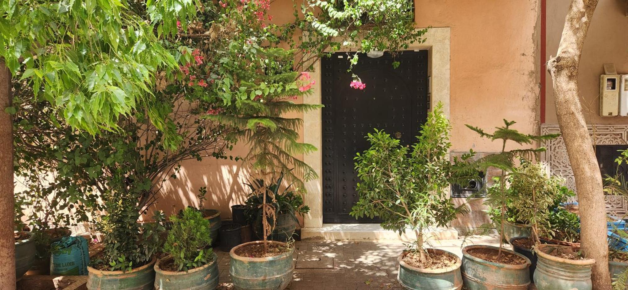 Appartement Riad 5Min A Pied De L'Aeroport Marraquexe Exterior foto
